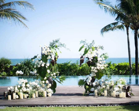Luxury Tropical Arch With Florals