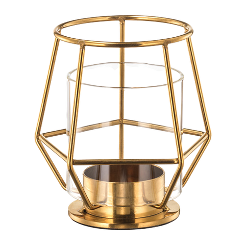 Gold Geo Lantern - Kreatif By Design