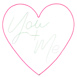 Love Heart 'You + Me' Neon Sign - Kreatif By Design