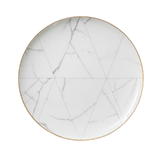 White Marmaro Plate - Kreatif By Design